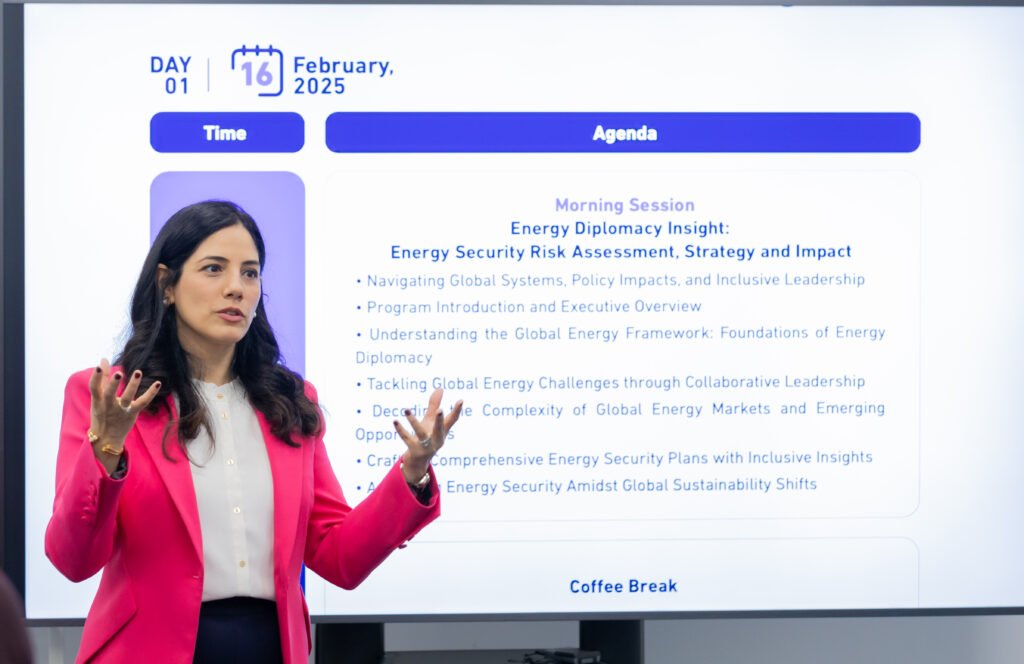 Dr. Sara Vakhshouri speaking at WEDL