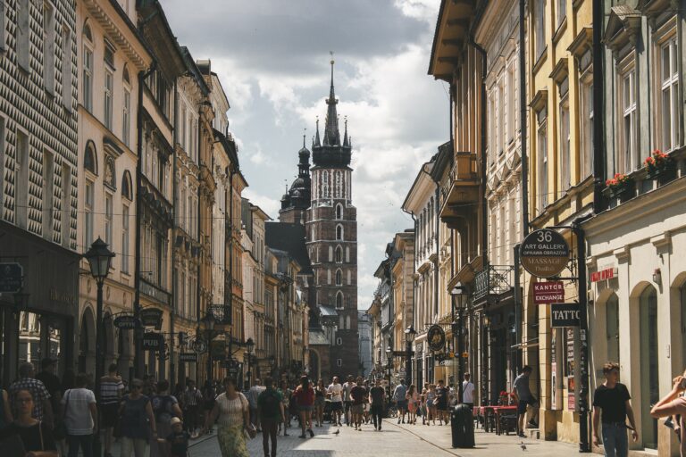 Street in Krakow, Poland